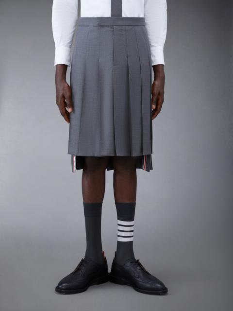 Thom Browne Medium Grey Super 120's Twill Classic Rise Pleated Skirt