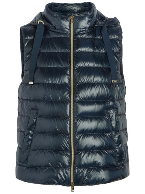 Herno Herno Padded Hooded Glossed Shell Gilet