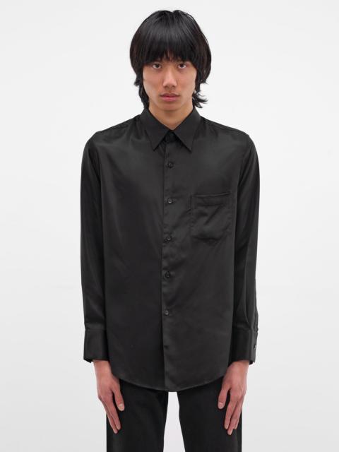 ERNEST W. BAKER Black Tencel Button-Up Shirt