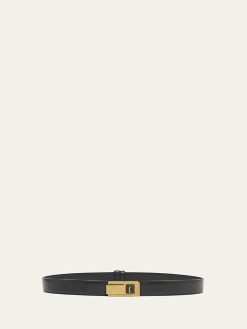 SAINT LAURENT YSL Skinny Leather Belt