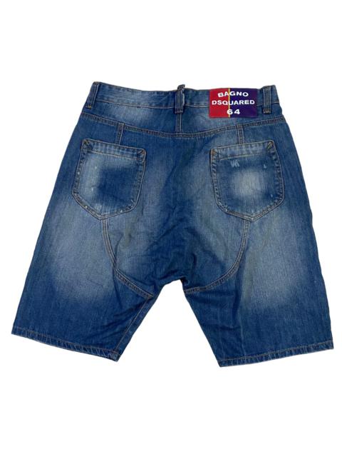 DSQUARED SHORT DENIM PANT DISTRESSED STYLE LOOK LIKE MESSI