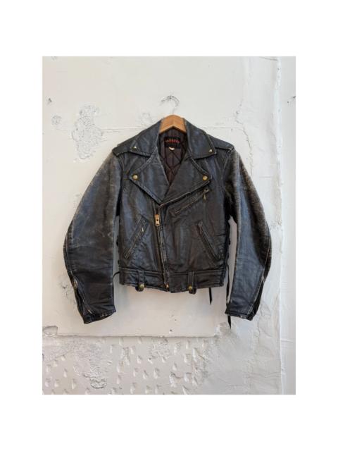 Other Designers Vintage Taubers of California 60's Leather Moto Jacket