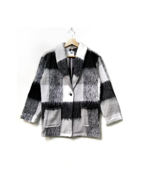 Other Designers Old Navy × Vintage - Nice Old Navy Fur Plaid Cardigan