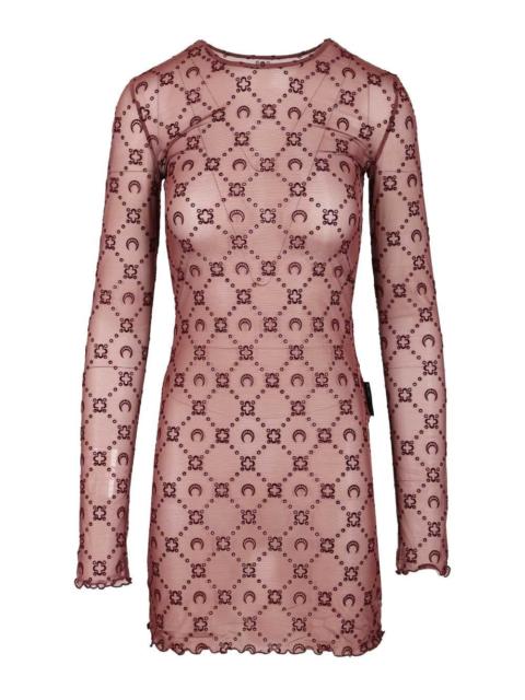 Marine Serre Marine Serre Women Moonogram Mini Crewneck Dress