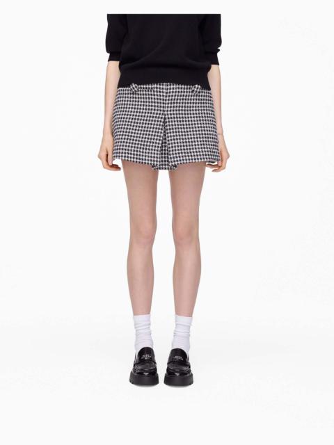 Marc Jacobs GINGHAM TWEED MINI SKIRT