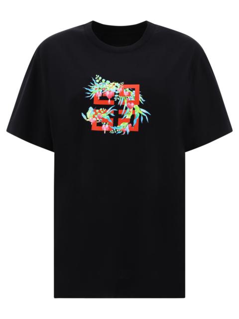 Givenchy "4 G Flowers" Printed T Shirt