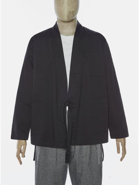 Universal Works Kyoto Work Jacket In Black Twill
