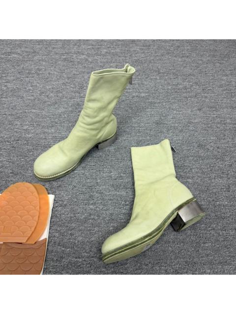 Guidi Guidi 788zi silver heel boots apple green