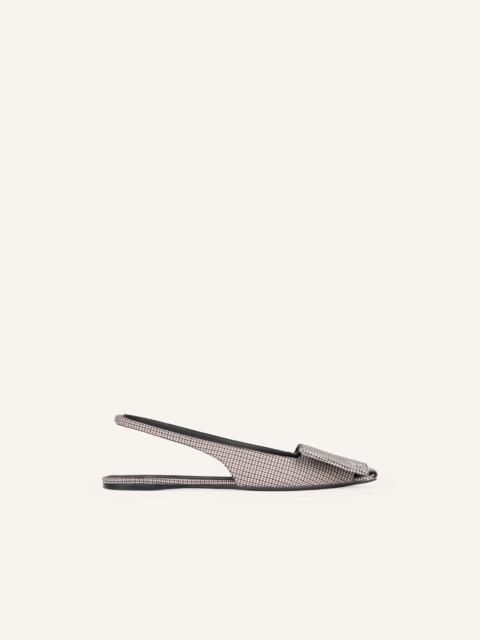 courrèges FOLD HOUNDSTOOTH SLINGBACK BALLERINAS