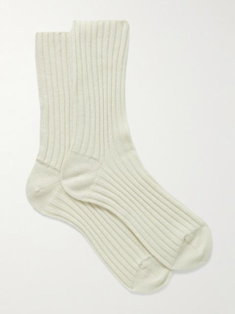 The Row Ribbed Cashmere Socks
