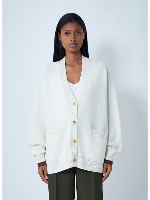 GUCCI Gucci Women Web Trim Cardigan