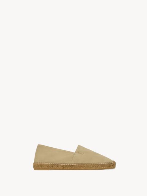 SAINT LAURENT ESPADRILLES IN COTTON GABARDINE