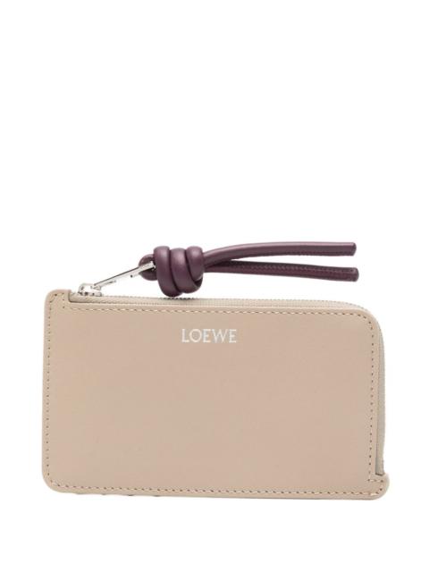 Loewe Loewe Women Knot Leather Zipped Card Case