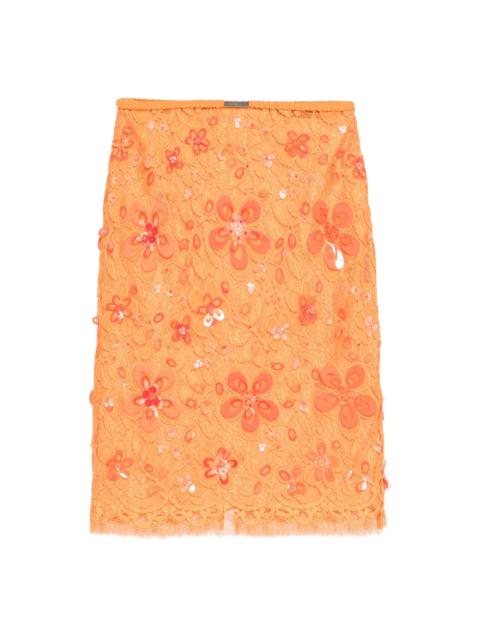 GUCCI Gucci Orange Skirts - Straight Skirts Women