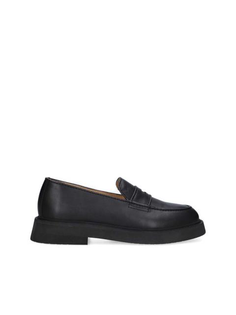 leather loafers