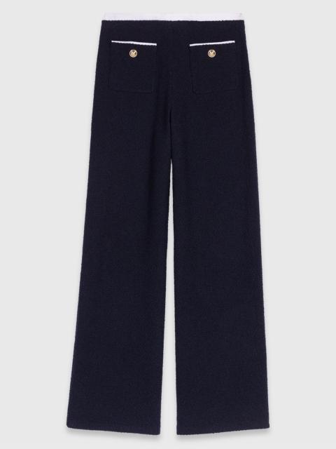 maje Straight-leg tweed trousers