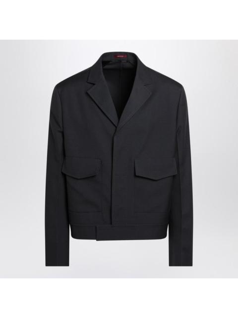 GUCCI Gucci Dark Grey Jacket In Wool Gabardine Men