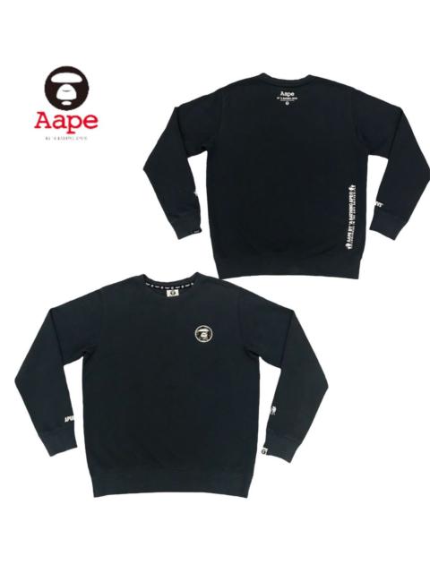 AAPE By A Bathing Ape Green Camo Small Logo Sweatshirt