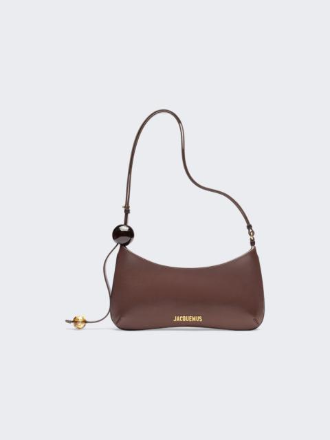 JACQUEMUS The Bisou Perle Shoulder Bag Medium Brown