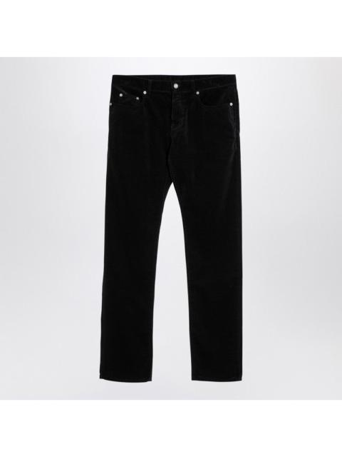 Saint Laurent Black corduroy slim trousers