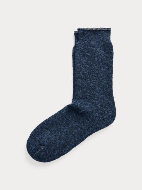 RRL by Ralph Lauren Heathered Stretch Cotton-Blend Socks