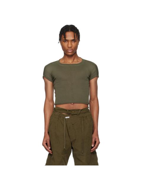 OTTOLINGER Green Deconstructed Linen T-Shirt