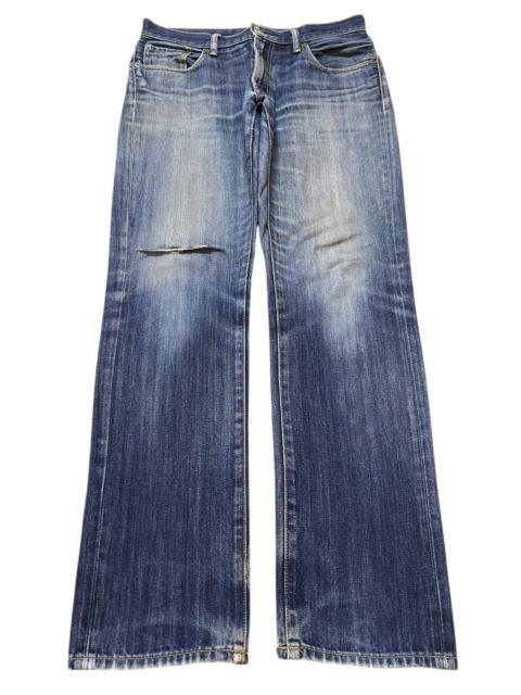 Other Designers Japanese Brand - Vintage Japanese Uniqlo Blue Faded Wash Distress Style Jeans
