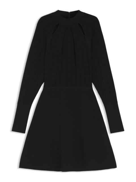 BOSS SKATER-STYLE DRESS WITH LACE-STITCH DETAILING