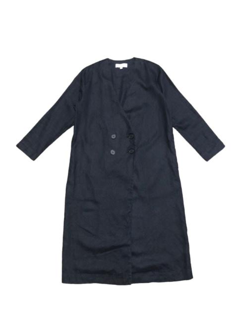 Archival Clothing - Audrey And John Wad Long Coat No Collar