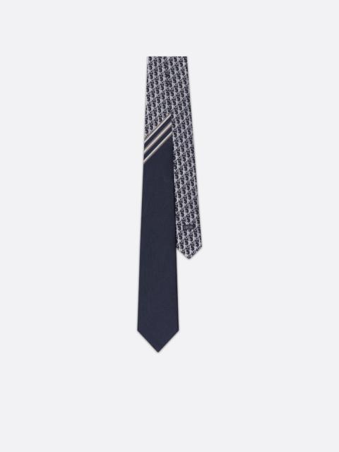 Dior Striped Dior Oblique Tie