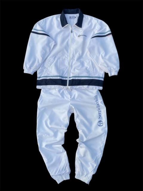 Other Designers Sergio Tacchini Vintage Mens Nylon Track Suit Jacket + Pants