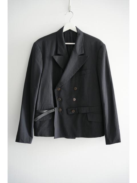 Yohji Yamamoto Yohji Yamamoto 96aw Leather Belt Double-Breasted Suit