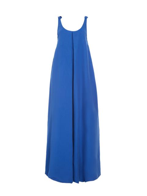 GABRIELA HEARST Aras Maxi Dress in Cobalt Linen Silk