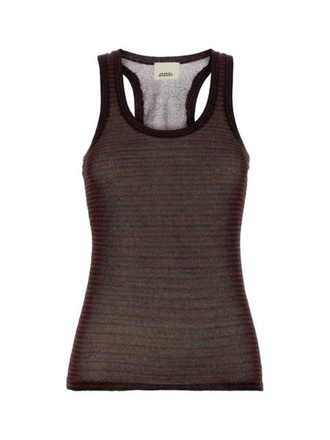 Isabel Marant Isabel Marant Women Embroidered Cupro Blend Cerava Tank Top