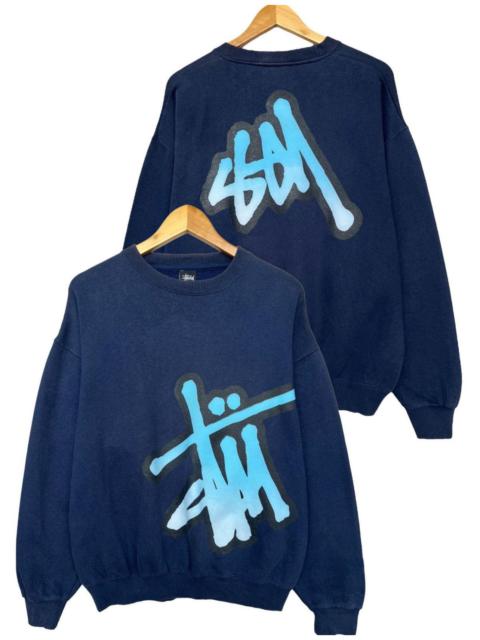 Vintage 90s Stussy Spellout Baggy Boxy Sweatshirt