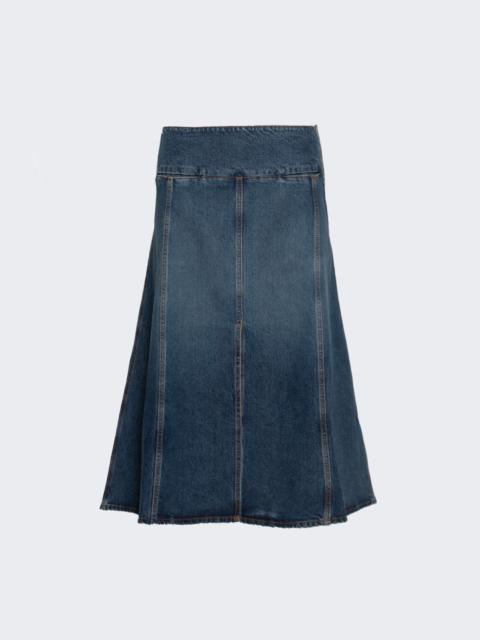 Alaïa Slit Skirt Bleu Delave