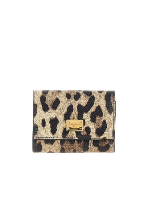 Dolce & Gabbana Dolce&gabbana Leopard-print Leather Wallet Multicolor