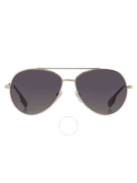 Burberry Burberry Dark Grey Pilot Ladies Sunglasses BE3147 110987 58