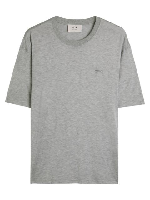 AMI Paris Ami Paris Logo-embroidered Jersey T-shirt