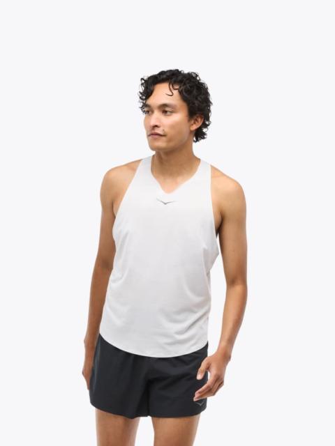 HOKA Men's Race Day Singlet Top in White