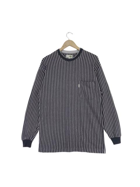 LACOSTE Vintage Chemise Lacoste Striped Sweatshirt