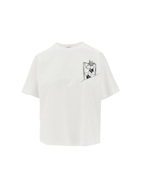 EMPORIO ARMANI Emporio Armani 'We Love Dogs' T-shirt White Women
