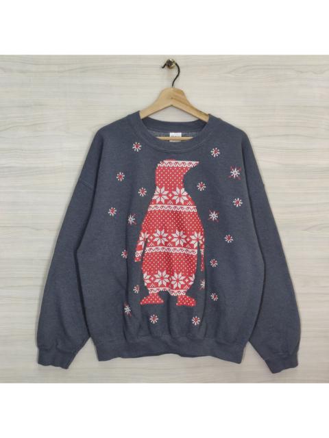 Other Designers Gildan × Other - Y2K Penguin Christmas sweatshirt