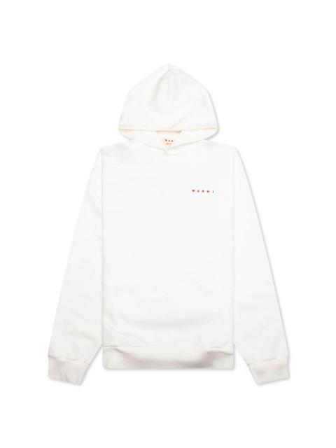 Marni LOGO HOODIE - NATURAL WHITE