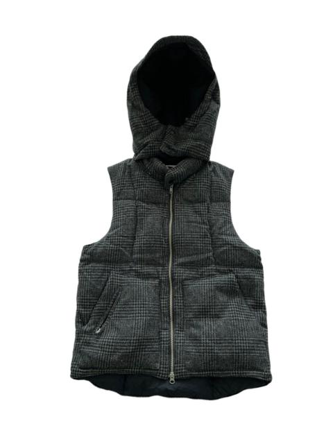 FW11 Down Body Vest Hoodie wool