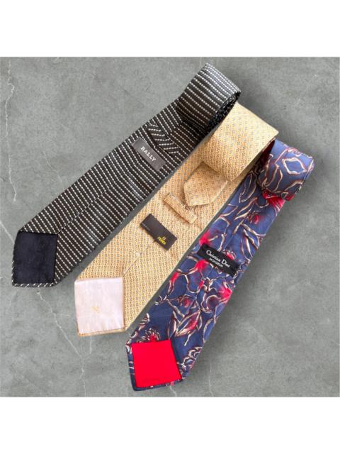 Dior Lot of 3 Luxury Designers Silk Neckties (3 pieces)