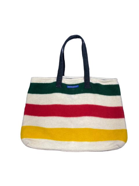Other Designers Vintage - Vintage Pendleton Striped Wool Tote Bag