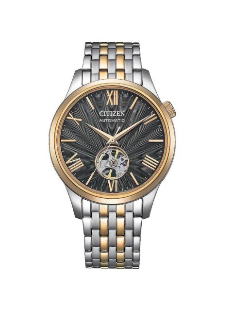 Citizen - Citizen Mechanical Automatic Grey Open Heart Dial Men's Watch NH9136-88H