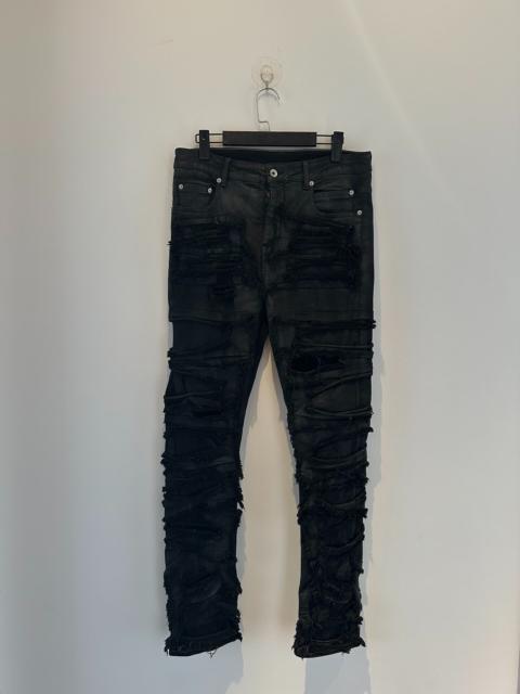 Rick Owens Rick Owens waxed distressed jeans