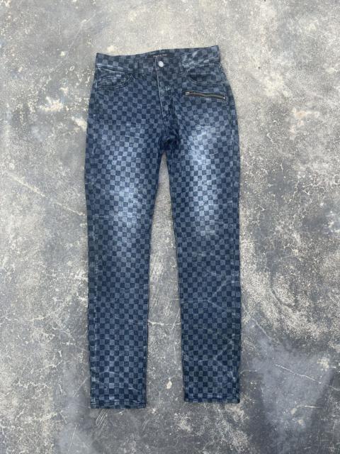 Other Designers Japanese Brand - Growth By Grail Small Square Check regulr fit denim